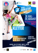 Klettern : World Cup am 31. Juli  und 1. August im Sportzentrum am Kletterturm !!!! (EINTRITT FREI )